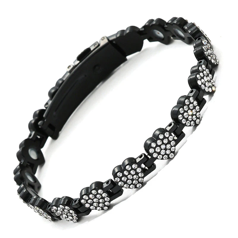 ✨ 60% de réduction ! 💎 Bracelets en cuivre magnétiques en forme de cœur éblouissants pour femmes - Image 15