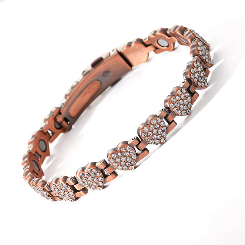 ✨ 60% de réduction ! 💎 Bracelets en cuivre magnétiques en forme de cœur éblouissants pour femmes - Image 16