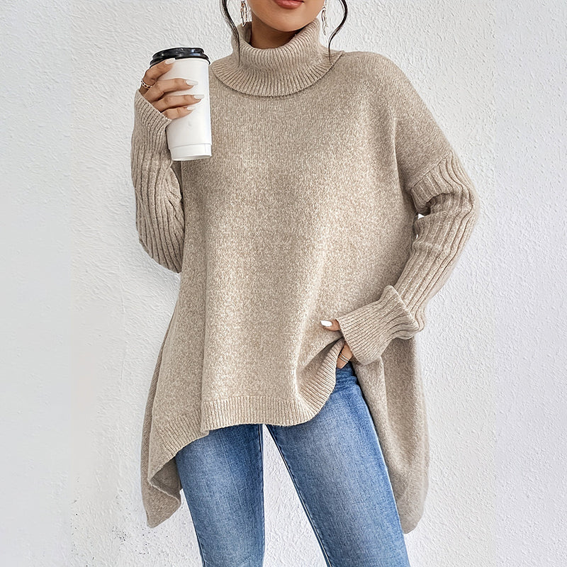 Pull à Col Roulé Uni Tendance pour Femme - Image 6