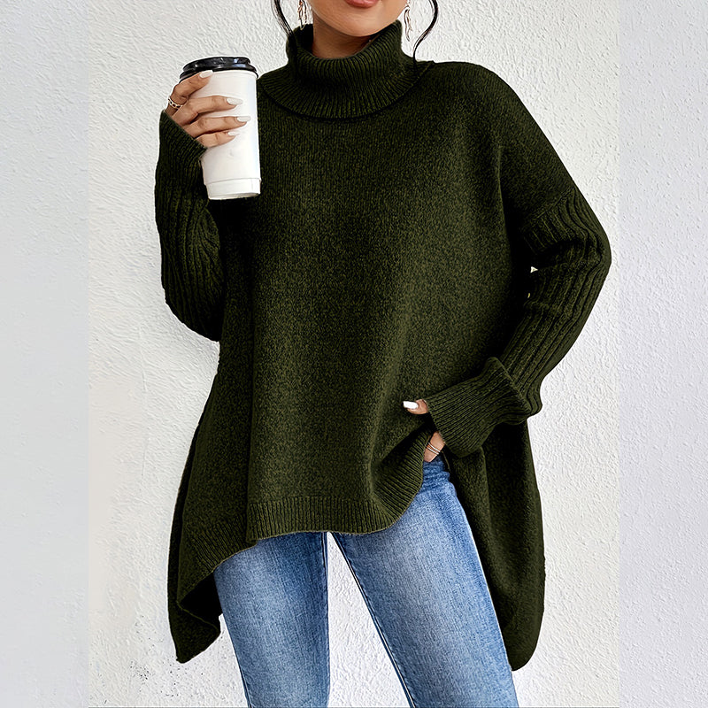 Pull à Col Roulé Uni Tendance pour Femme - Image 7