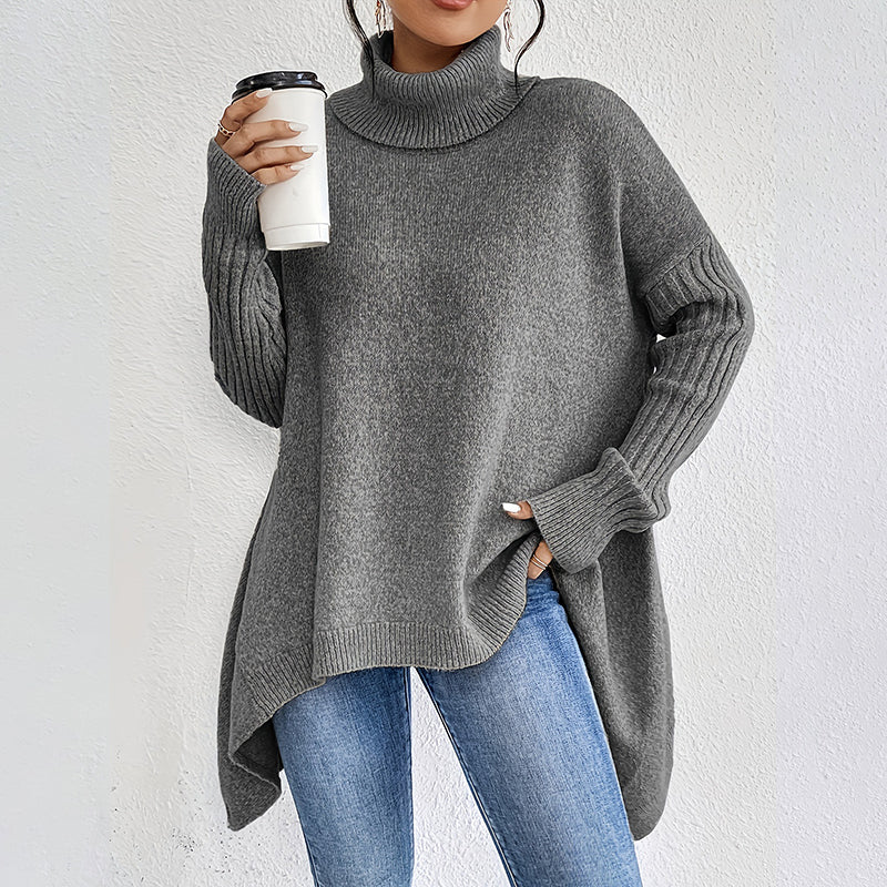 Pull à Col Roulé Uni Tendance pour Femme - Image 8