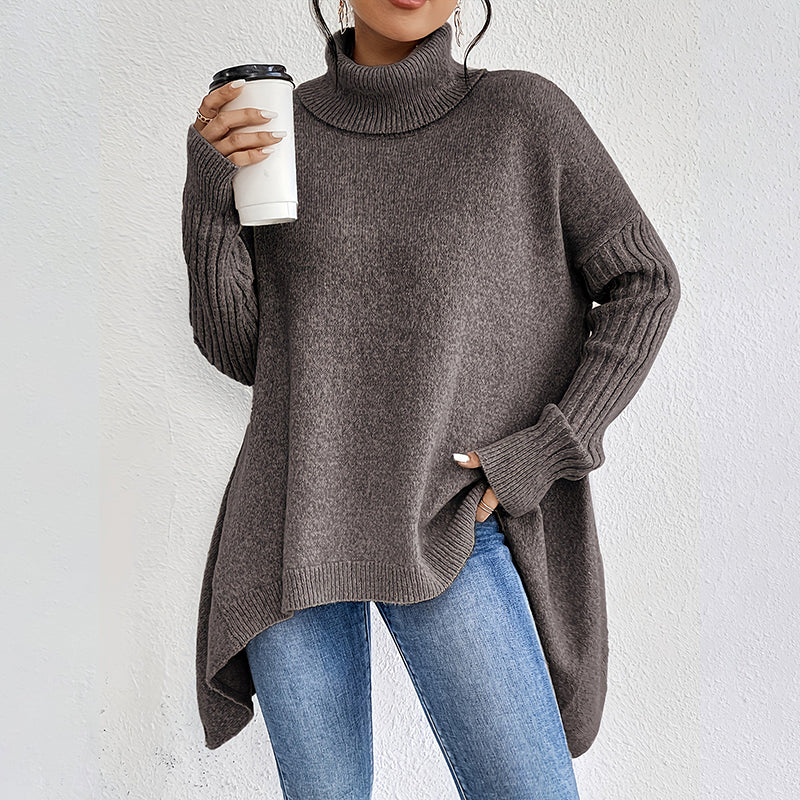 Pull à Col Roulé Uni Tendance pour Femme - Image 9