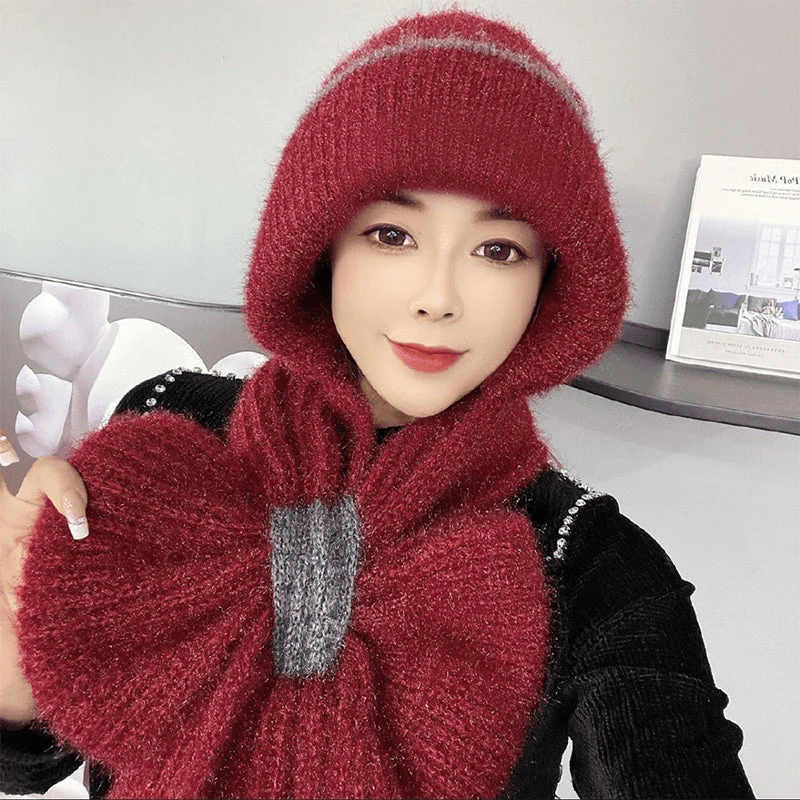 ❄️👩 Cache-Col Intégré Coupe-Vent pour Femme – Confort Tricot Chaud, Oreilles Protégées & Coloris Variés (Idéal pour Toutes les Activités Hivernales) ! - Image 2