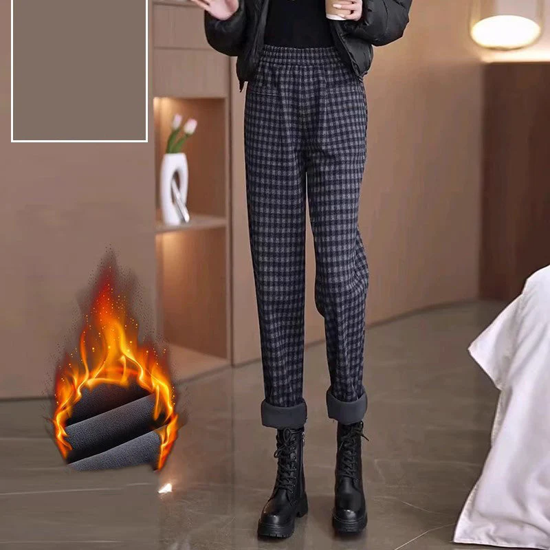 📢📢60% DE RÉDUCTION!!!🎁Pantalon droit à carreaux pour femme - Image 2