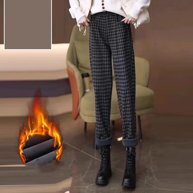 📢📢60% DE RÉDUCTION!!!🎁Pantalon droit à carreaux pour femme - Image 3