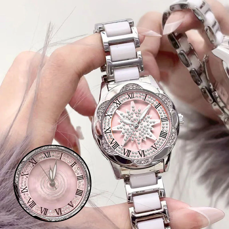 📢📢60 % de réduction !!! 💖 Montre à quartz pour femme avec strass