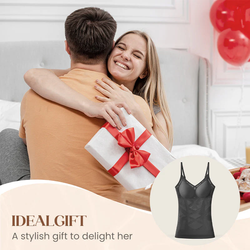 đąđą50 % de rĂ©duction !! â°Camisole gainante sans couture avec soutien-gorge intĂ©grĂ© pour femme - Image 5