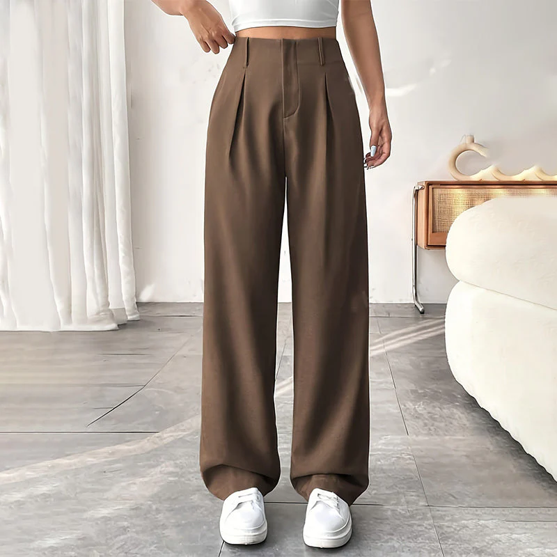 📢📢60 % de réduction !!⏰Pantalon large à taille haute pour femme - Image 10
