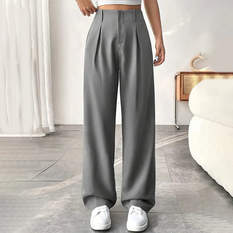 📢📢60 % de réduction !!⏰Pantalon large à taille haute pour femme - Image 11