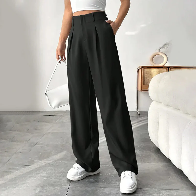 📢📢60 % de réduction !!⏰Pantalon large à taille haute pour femme - Image 12
