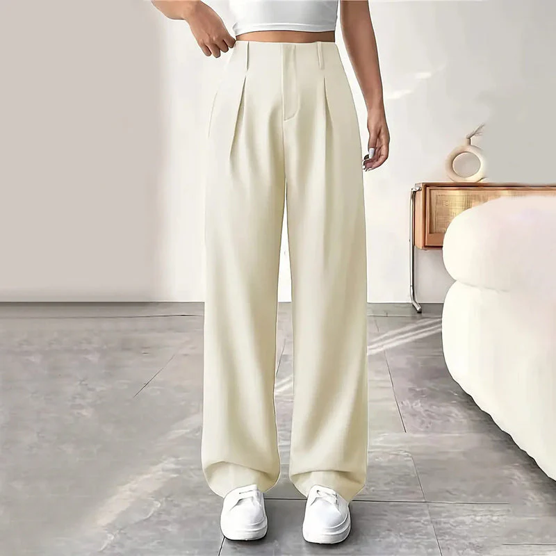 📢📢60 % de réduction !!⏰Pantalon large à taille haute pour femme - Image 13
