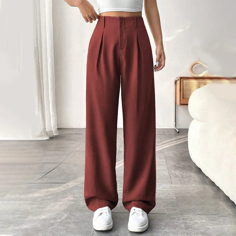📢📢60 % de réduction !!⏰Pantalon large à taille haute pour femme - Image 14