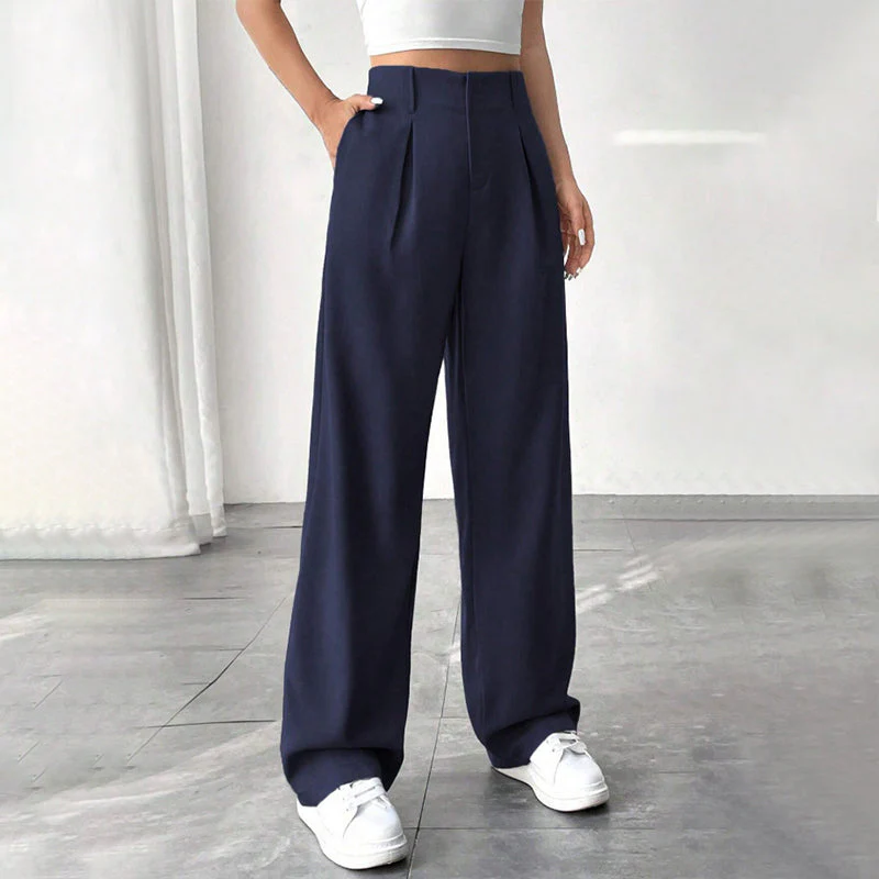 📢📢60 % de réduction !!⏰Pantalon large à taille haute pour femme - Image 15