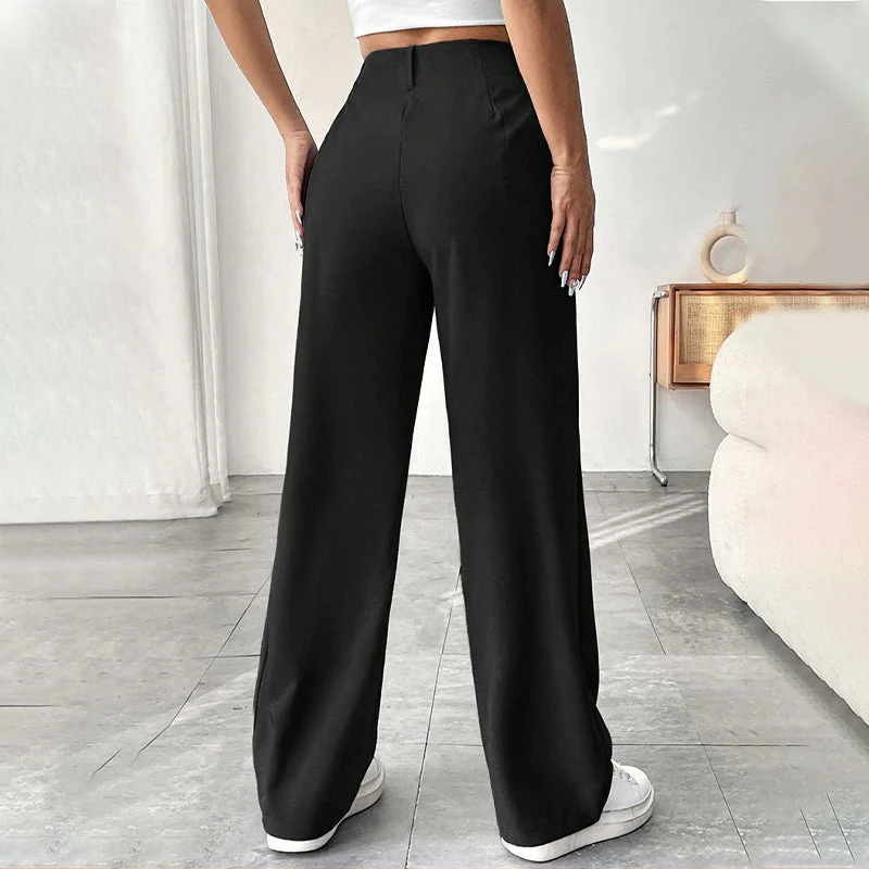 📢📢60 % de réduction !!⏰Pantalon large à taille haute pour femme - Image 2