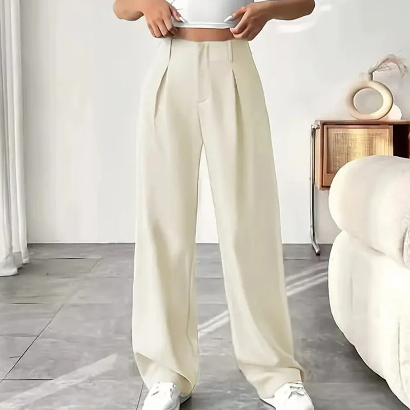 📢📢60 % de réduction !!⏰Pantalon large à taille haute pour femme - Image 5