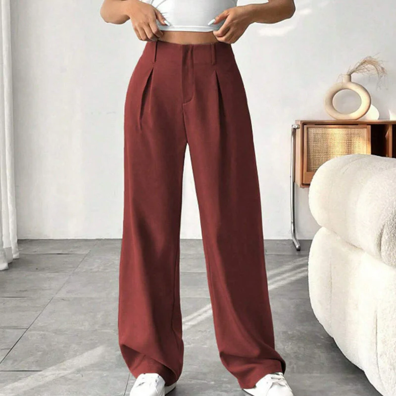 📢📢60 % de réduction !!⏰Pantalon large à taille haute pour femme - Image 7