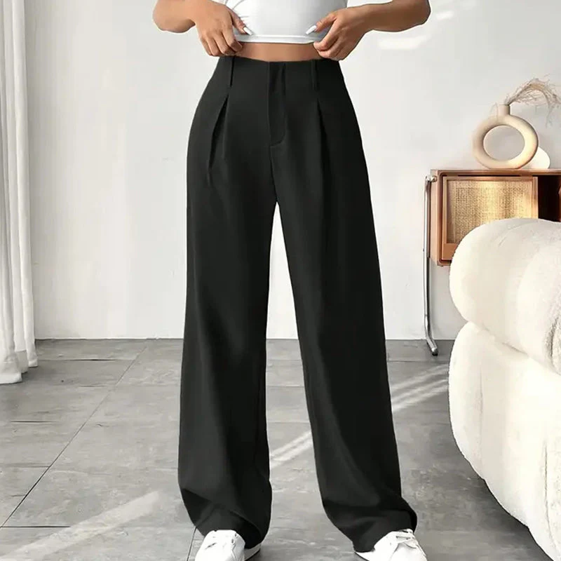 📢📢60 % de réduction !!⏰Pantalon large à taille haute pour femme - Image 8