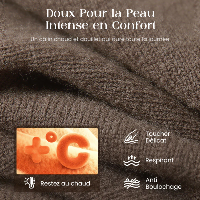❄️💃 Soldes d'hiver - 60 % de réduction 👗 Ensemble mini-robe et pull à col roulé pour femme - Image 16