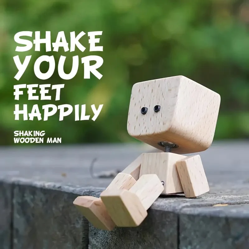 🔥 DERNIER JOUR DE PROMOTION - 50 % DE RÉDUCTION 🔥Charmante petite figurine en bois qui se balance