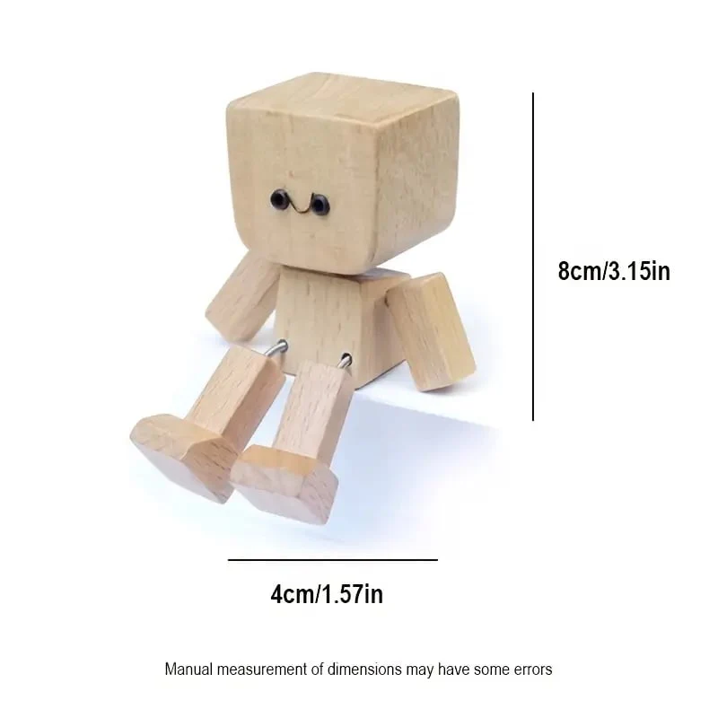 🔥 DERNIER JOUR DE PROMOTION - 50 % DE RÉDUCTION 🔥Charmante petite figurine en bois qui se balance - Image 11