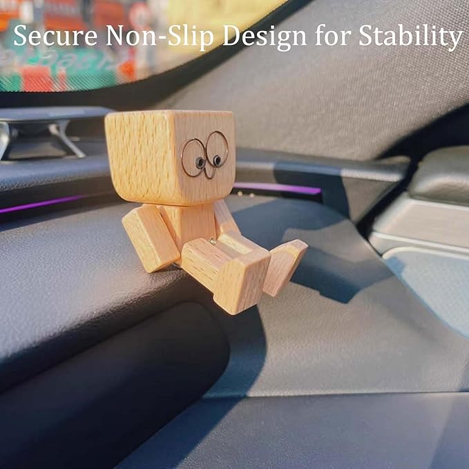 🔥 DERNIER JOUR DE PROMOTION - 50 % DE RÉDUCTION 🔥Charmante petite figurine en bois qui se balance - Image 2