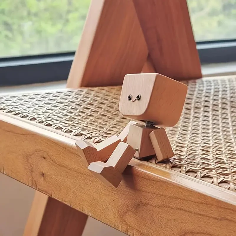🔥 DERNIER JOUR DE PROMOTION - 50 % DE RÉDUCTION 🔥Charmante petite figurine en bois qui se balance - Image 3