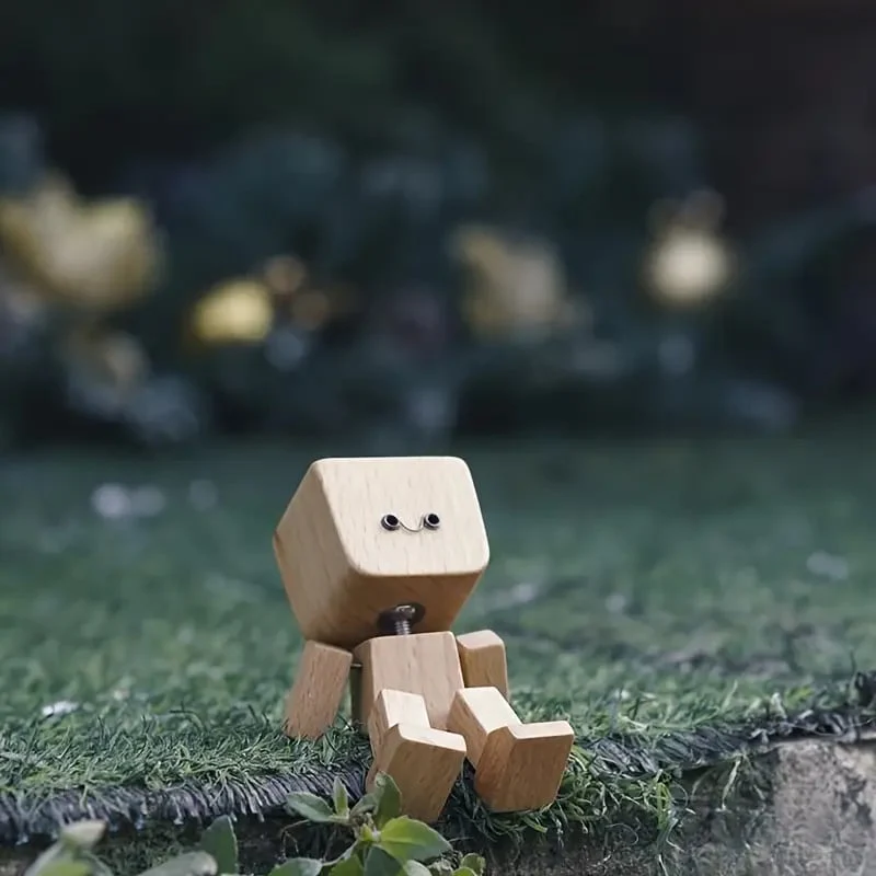 🔥 DERNIER JOUR DE PROMOTION - 50 % DE RÉDUCTION 🔥Charmante petite figurine en bois qui se balance - Image 8