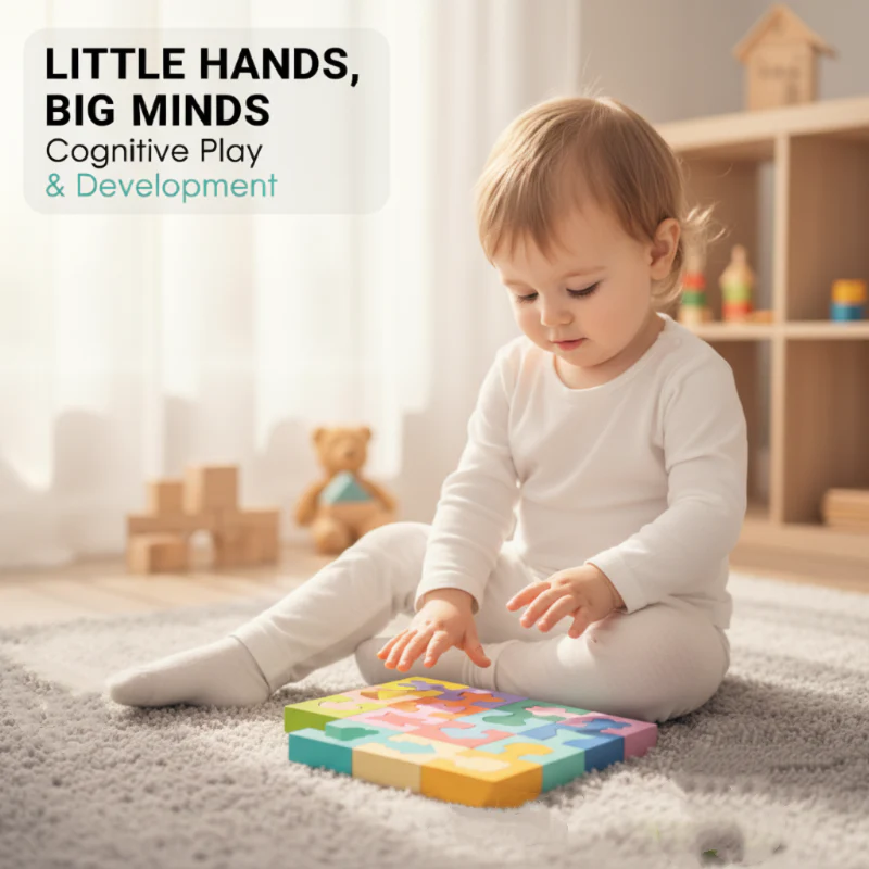 Puzzle géométrique en bois pour les tout-petits - Image 3