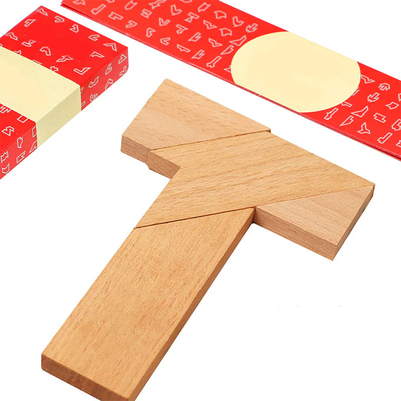 【🎁Jeu de Noël🎁】🧩Puzzle éducatif en bois en forme de T - Image 10
