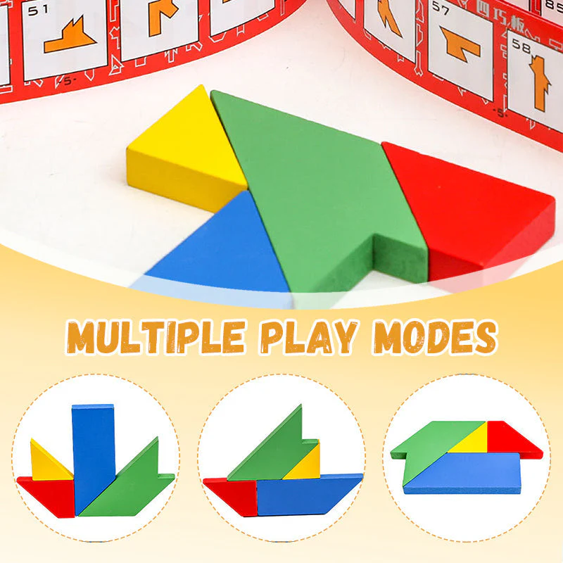 【🎁Jeu de Noël🎁】🧩Puzzle éducatif en bois en forme de T - Image 4