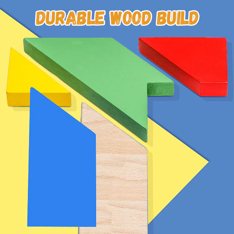 【🎁Jeu de Noël🎁】🧩Puzzle éducatif en bois en forme de T - Image 5