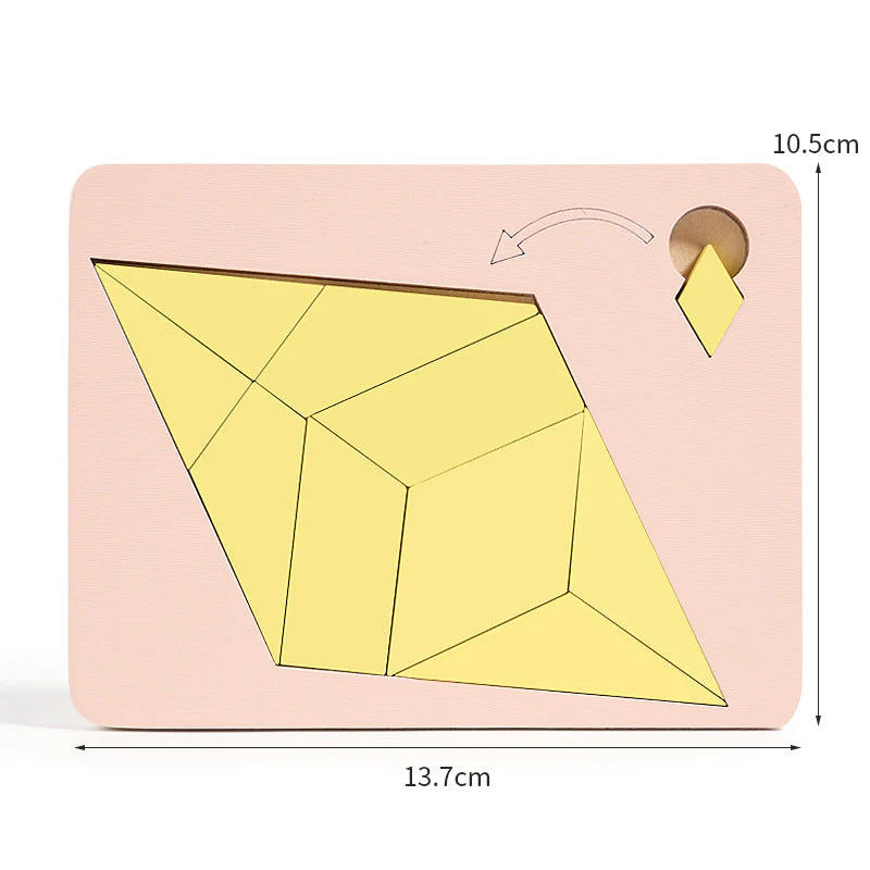 📢📢50% DE RÉDUCTION !!!✨Jeu de puzzle en bois Tangram Board - Image 11