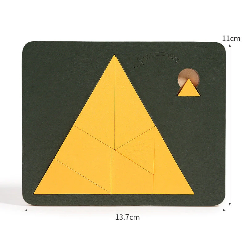 📢📢50% DE RÉDUCTION !!!✨Jeu de puzzle en bois Tangram Board - Image 13