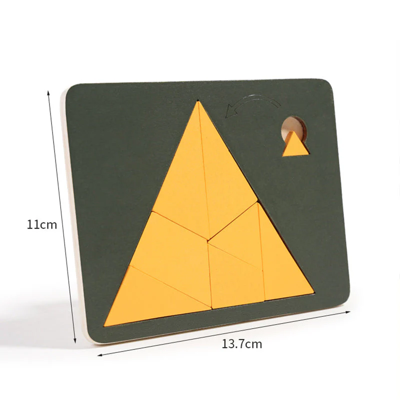 📢📢50% DE RÉDUCTION !!!✨Jeu de puzzle en bois Tangram Board - Image 8