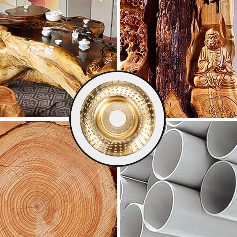 📢📢Soldes : Liquidation totale⚒️ Disque à Bois pour Meuleuse d'Angle - Conçu pour la Sculpture et le Ponçage du Bois - Sécuritaire et Efficace, Idéal pour le Travail du Bois - Image 4