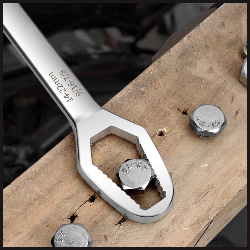 📢📢5 dernières heures : Grande vente⏰⏰ Clé Universelle à Double Tête - Ajustement Automatique pour Écrous et Boulons de Toutes Tailles 🛠️✨ - Image 2