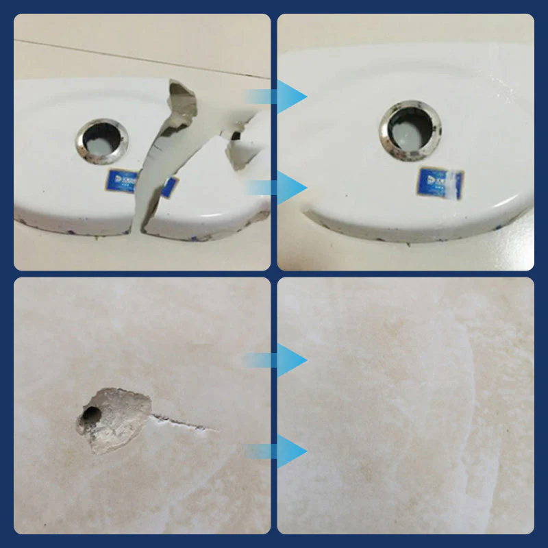 💧Adhésif de réparation multifonctionnel, imperméable et anticorrosion🔥 (convient aux carreaux de sol en céramique, aux murs et aux plans de travail de cuisine) permet de gagner du temps et de réduire les coûts. - Image 9