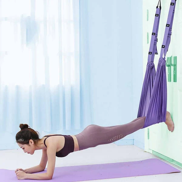 📢📢70 % DE RÉDUCTION !!🎅 Corde de Yoga Aérienne ZenFlex pour Soulager les Maux de Dos ! 💜 Étirements Ciblés + Portable + Récupération Rapide - Image 3
