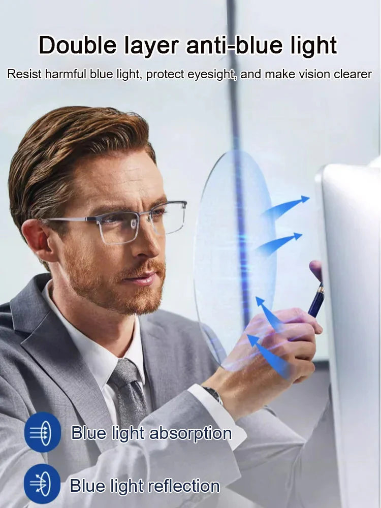 📢📢50 % de réduction !! ⏰ Lunettes de Lecture Ultra-Légères avec Filtre Anti-Lumière Bleue – Confort Tout au Long de la Journée & Protection Oculaire - Image 4