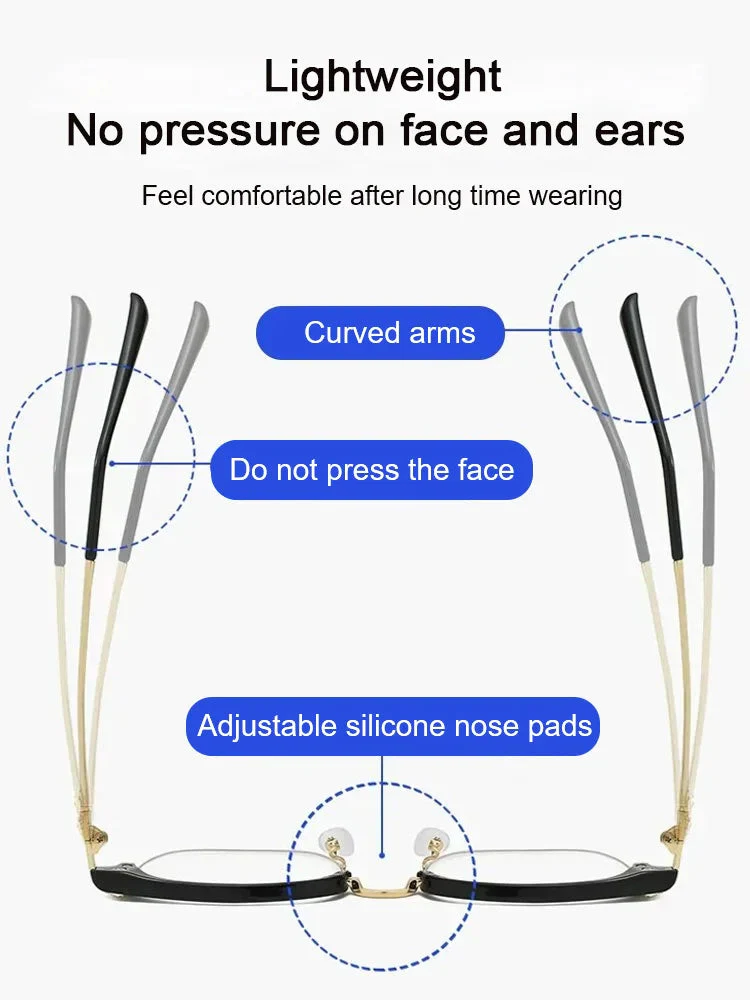 📢📢50 % de réduction !! ⏰ Lunettes de Lecture Ultra-Légères avec Filtre Anti-Lumière Bleue – Confort Tout au Long de la Journée & Protection Oculaire - Image 5