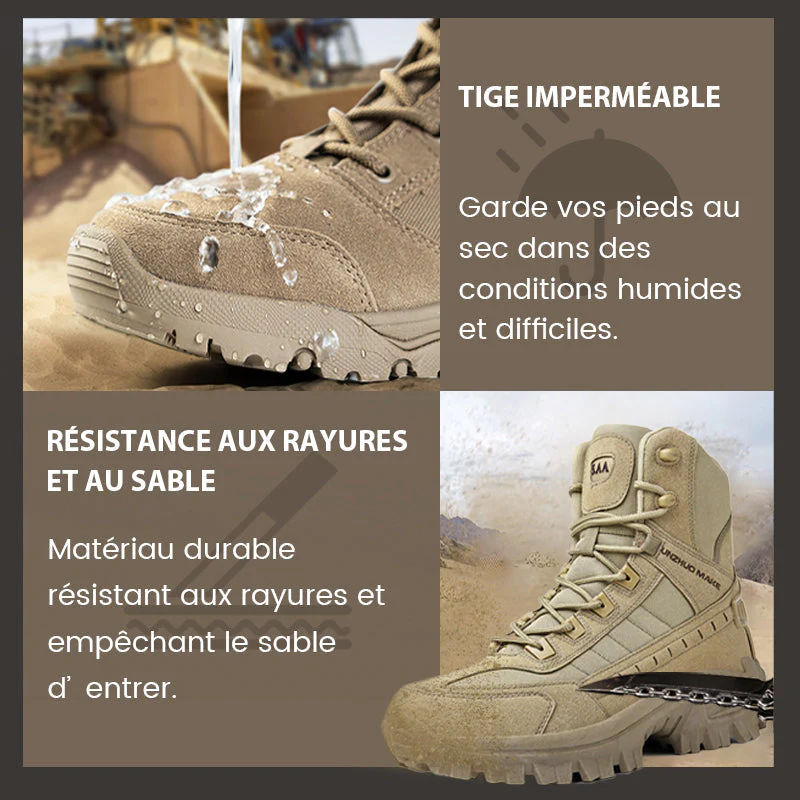 🔥Bottes de sport tactiques montantes imperméables et antidérapantes (amélioration de la durabilité) - Image 4