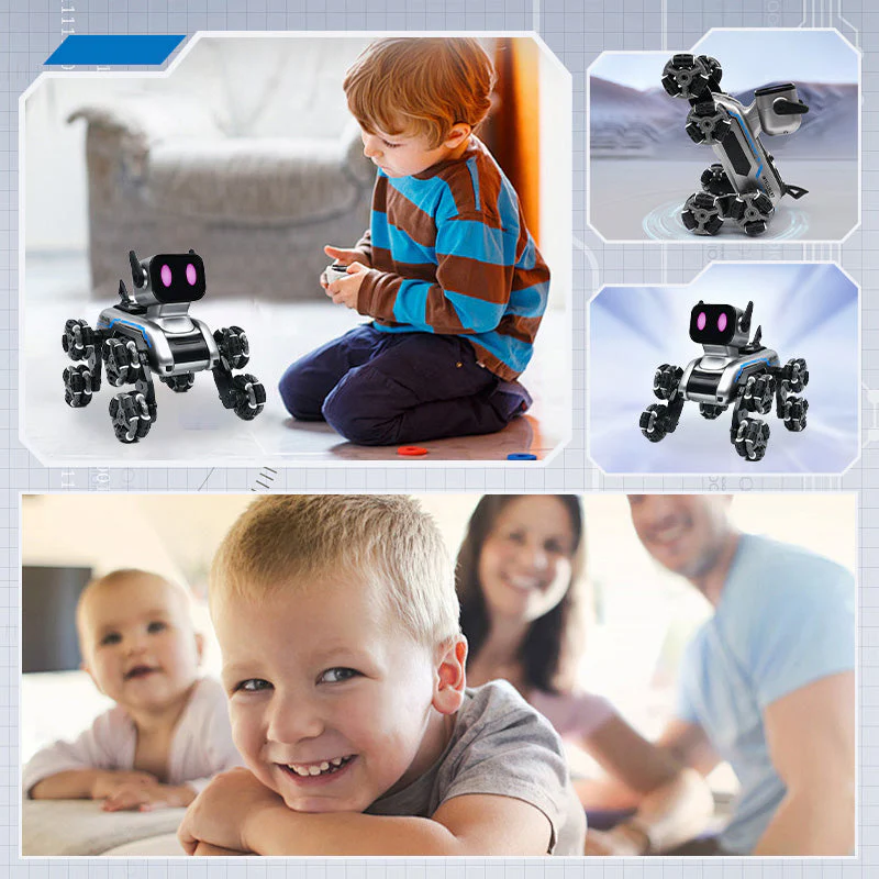 💥Hot Sale Offers🐶Chien robot acrobatique intelligent à huit roues🖤Escalade, transformation, détection de gestes - Image 10