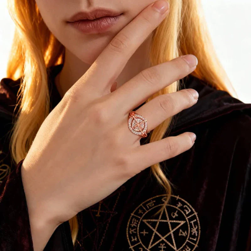 📢📢60 %  DE RÉDUCTION !! ⏰Bague Élégante Bicolore à Nœud Celtique Ornée de Zircons - Image 6