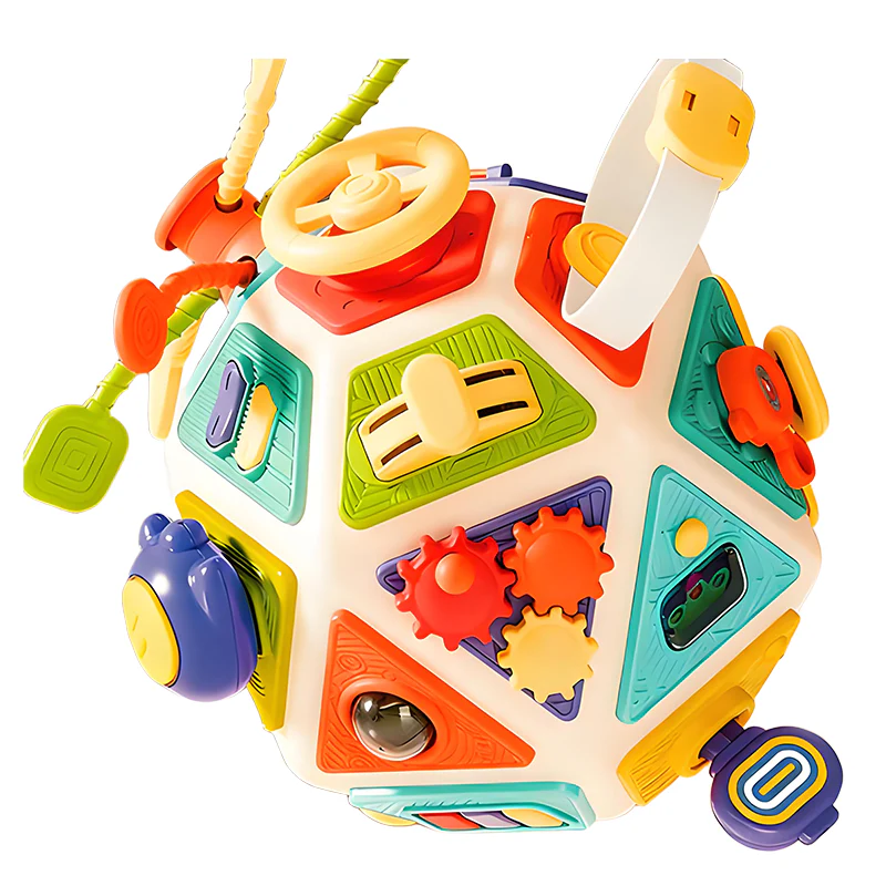 📢📢50% DE RÉDUCTION !!! 🎅 CUBE SENSORIEL 22-EN-1 - 15 Panneaux d'Activités Interchangeables, Développe la Motricité et l'Éveil des Sens, Enfant 1-3 Ans 🎨👶 - Image 10