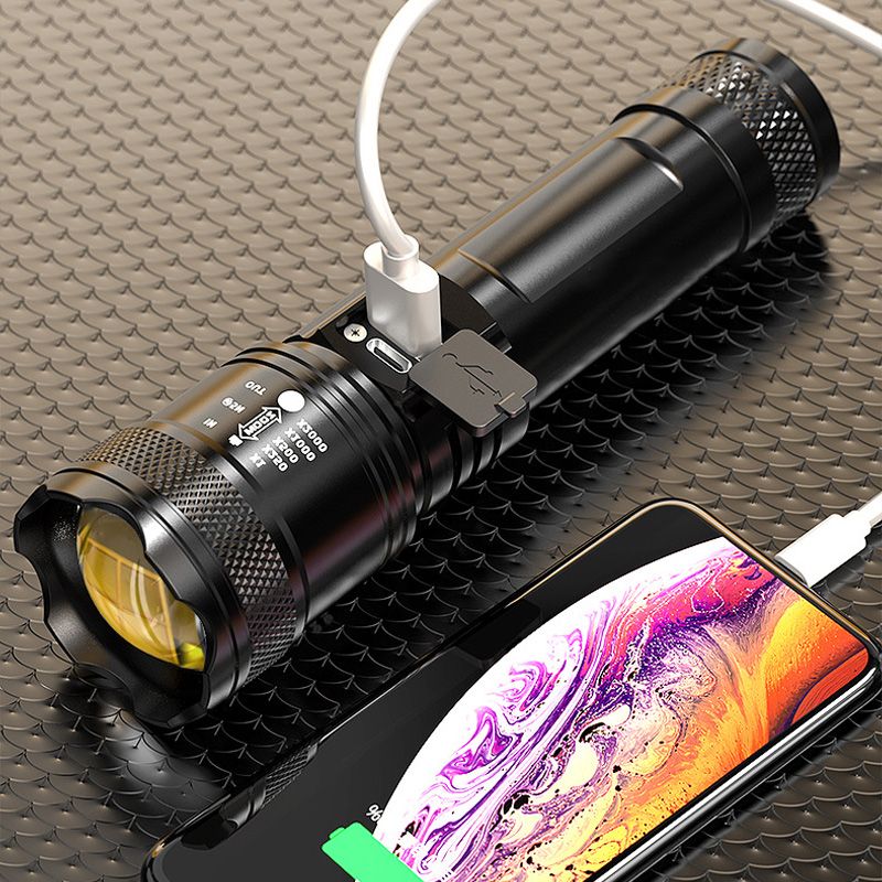 📢📢Achetez-en 2 obtenez-en 1 gratuit⏰Lampe de poche zoomable à lumière super forte - Image 4