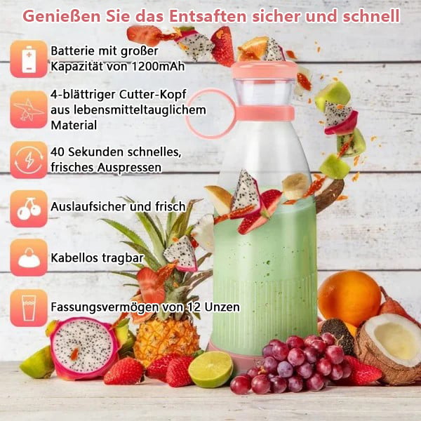 🎄 Offres Spéciales pour Noël 🎄 Extracteur de Jus Portable Best-Seller | 🌟 Savourez du jus frais à tout moment, partout ! - Image 6